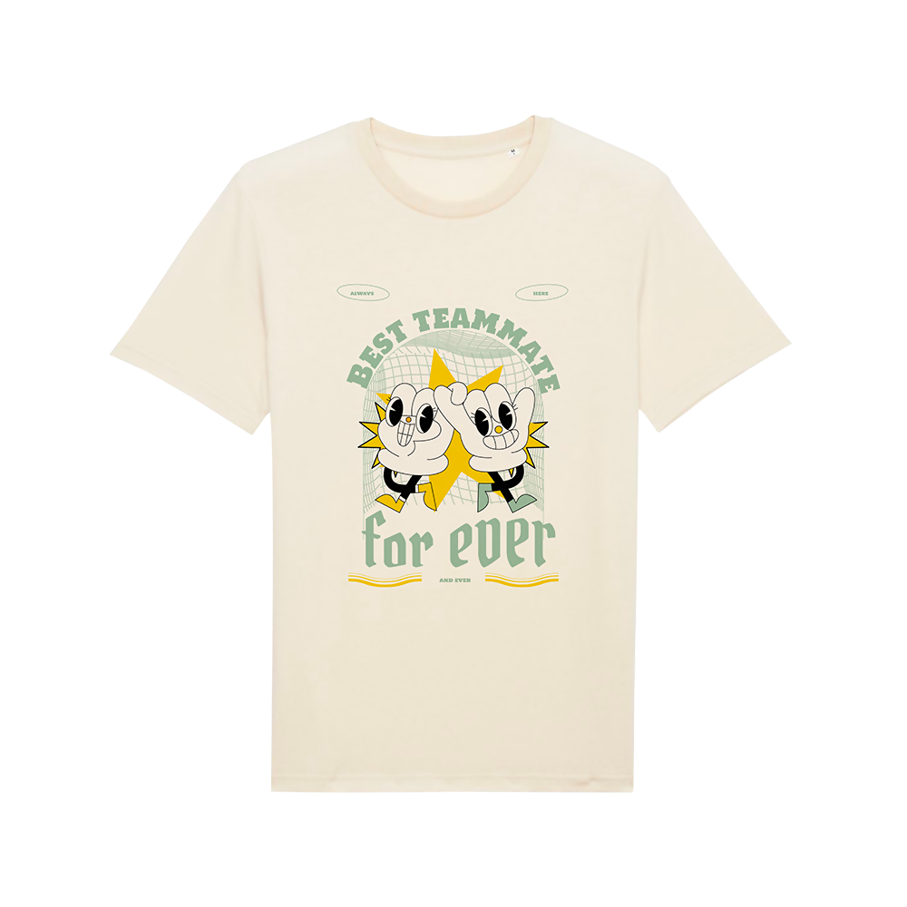 TSHIRT EPAIS BEST TEAMMATE - NATURAL
