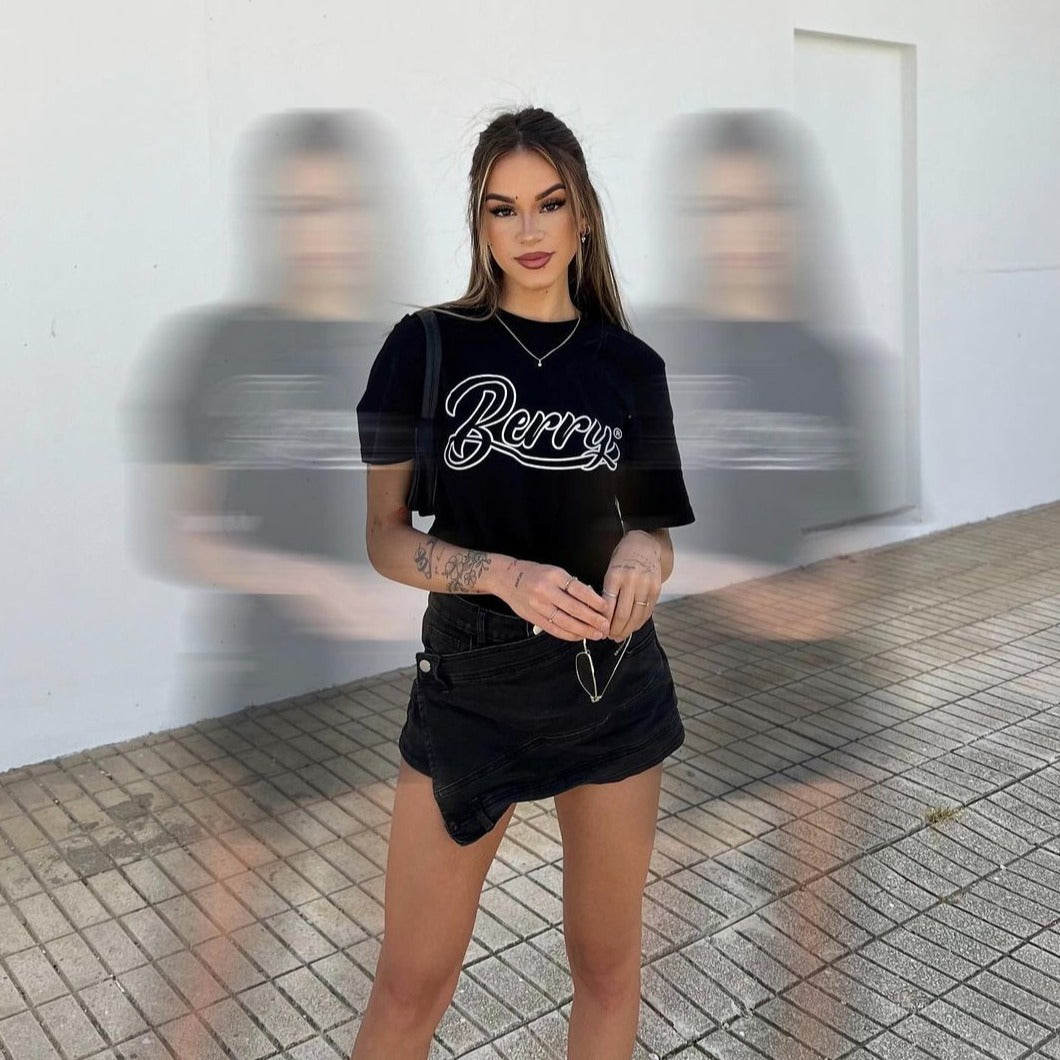 T-shirt Noir - Berry Basics